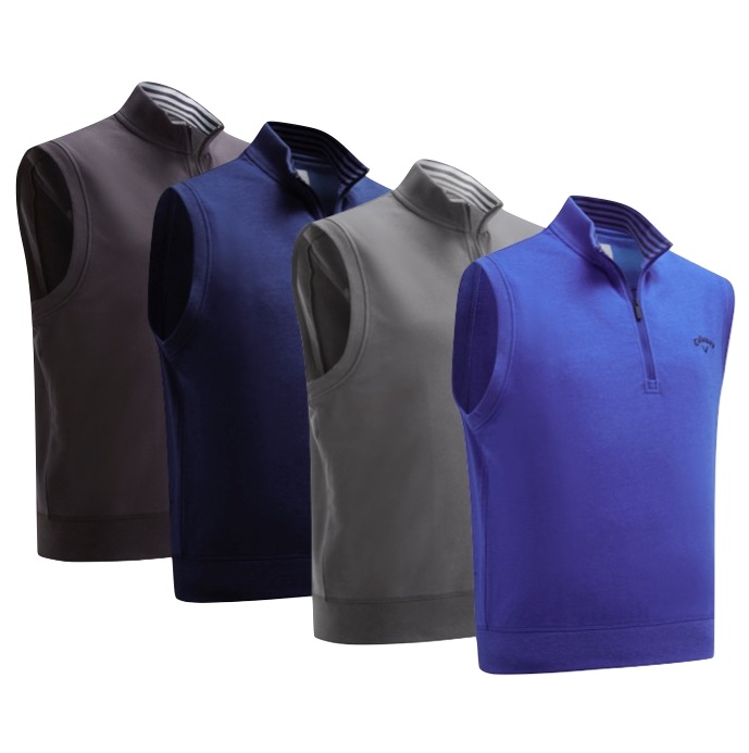 Callaway Mens French Terry 1/4 Zip Golf Vest SALE